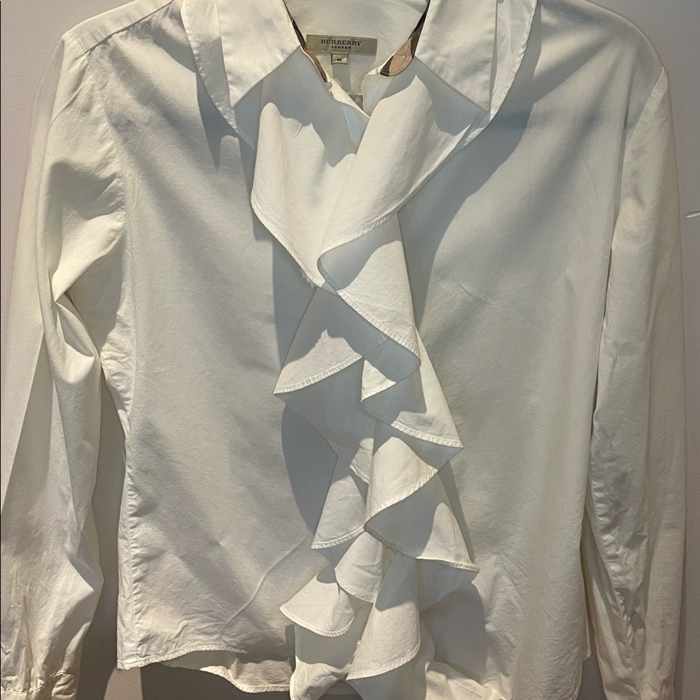 Burberry ruffle blouse